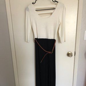 Black and White Maxi Dress